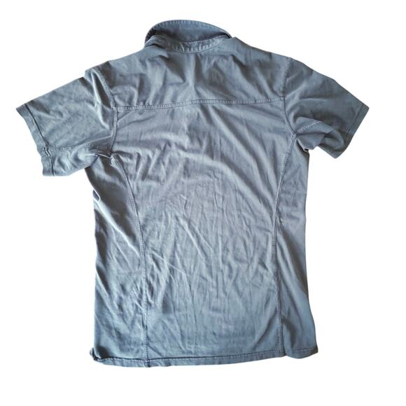 Arc’teryx Captiva Polo Shirt Dark Blue Short Sleeve Performance Shirt Medium - Picture 14 of 15